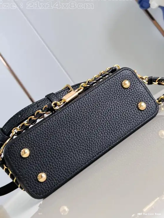 Aaa replica bags CAPUCINES VUITTON LOUIS MINI-21*14*8CM 0706